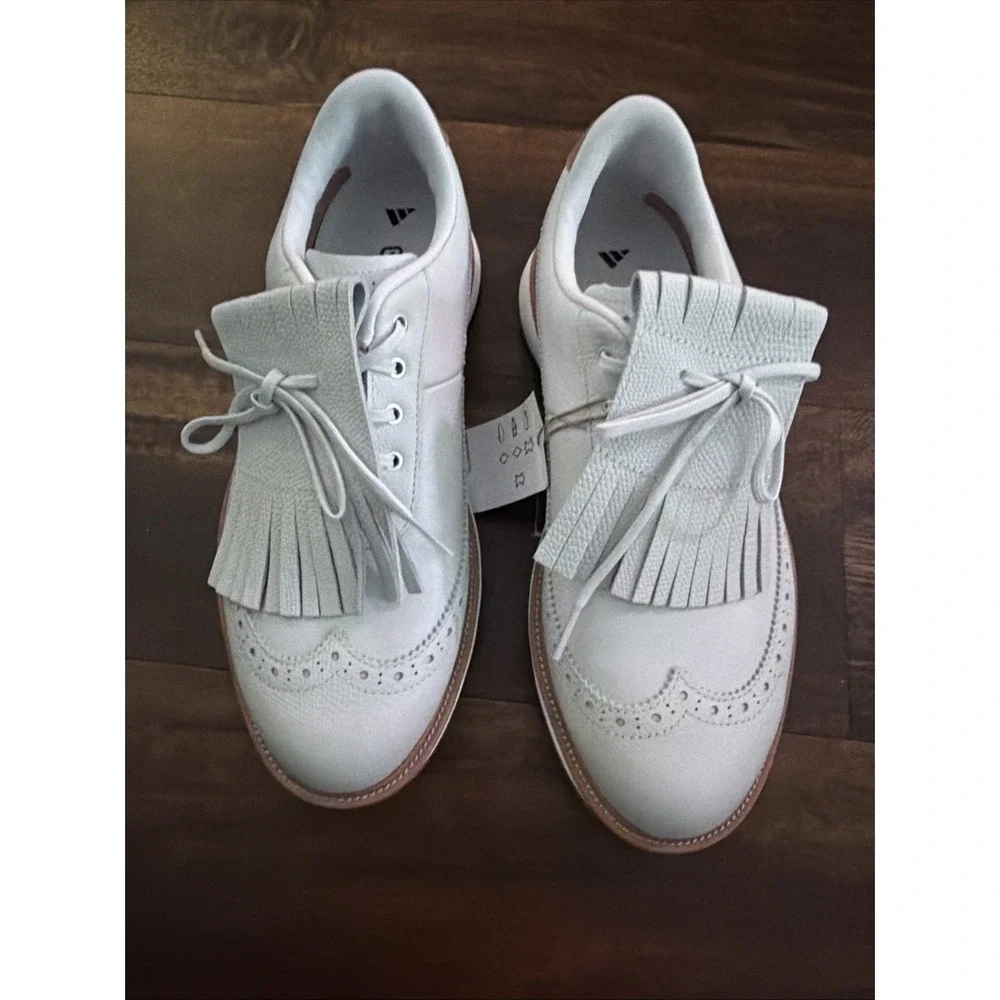 New Adidas Womens MC Zoysia Spikeless Golf Shoes Size 6.5 Gray Tan